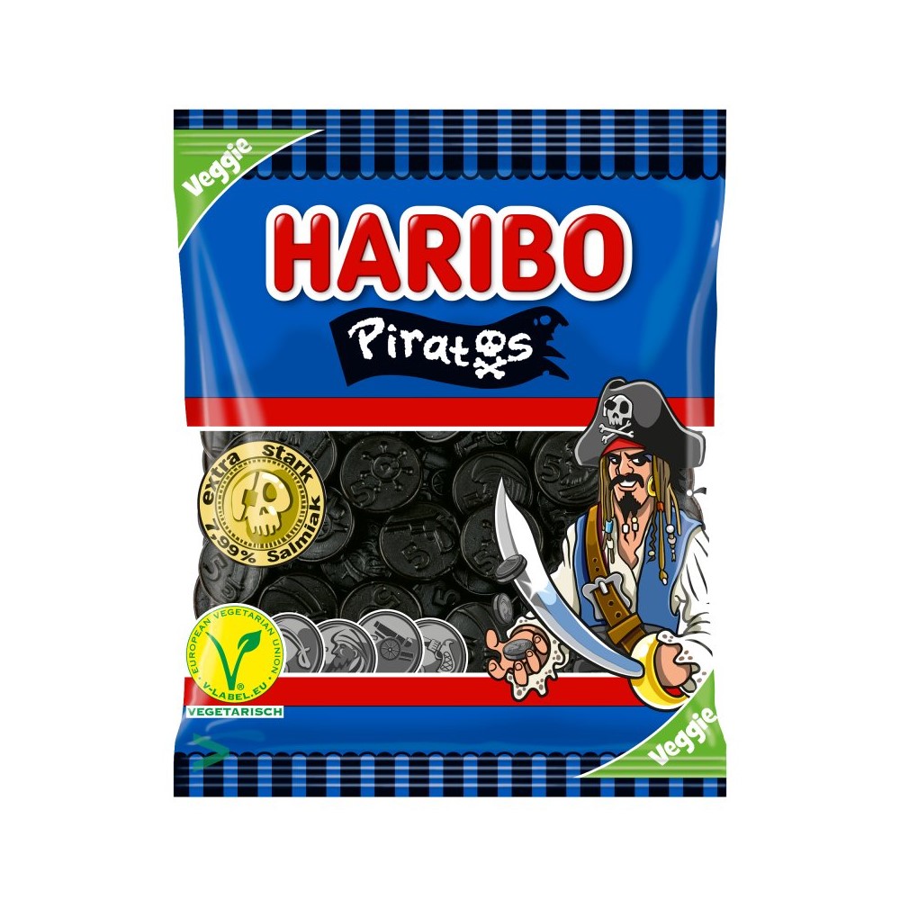 Haribo Piratos Lakritz Extra Wuerzig Extra Stark 1x175g